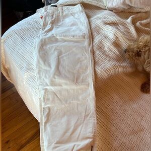 BANANA REPUBLIC WHITE JOGGERS